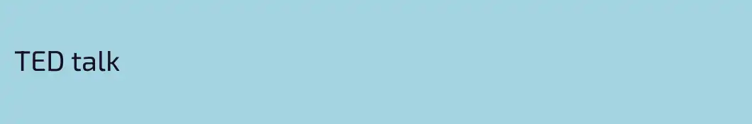 TED talk